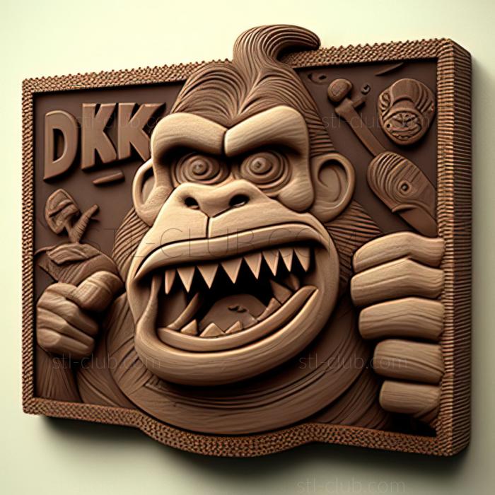 3D мадэль Ст Донки Конг из Donkey Kong (STL)